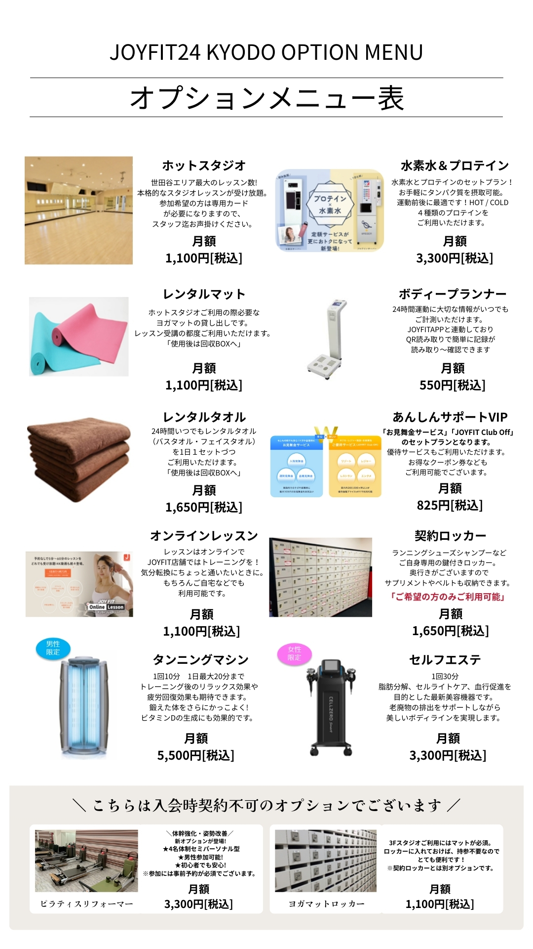 オプション案内